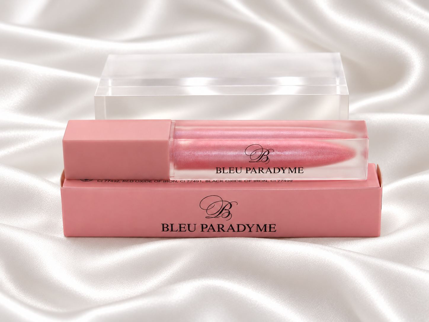 Bleu Paradyme lip gloss lineup