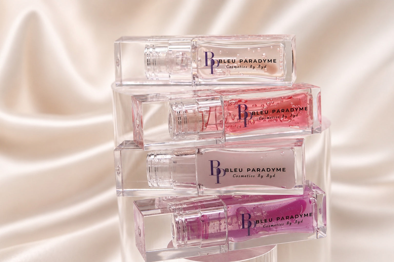Bleu Paradyme clear gloss stack