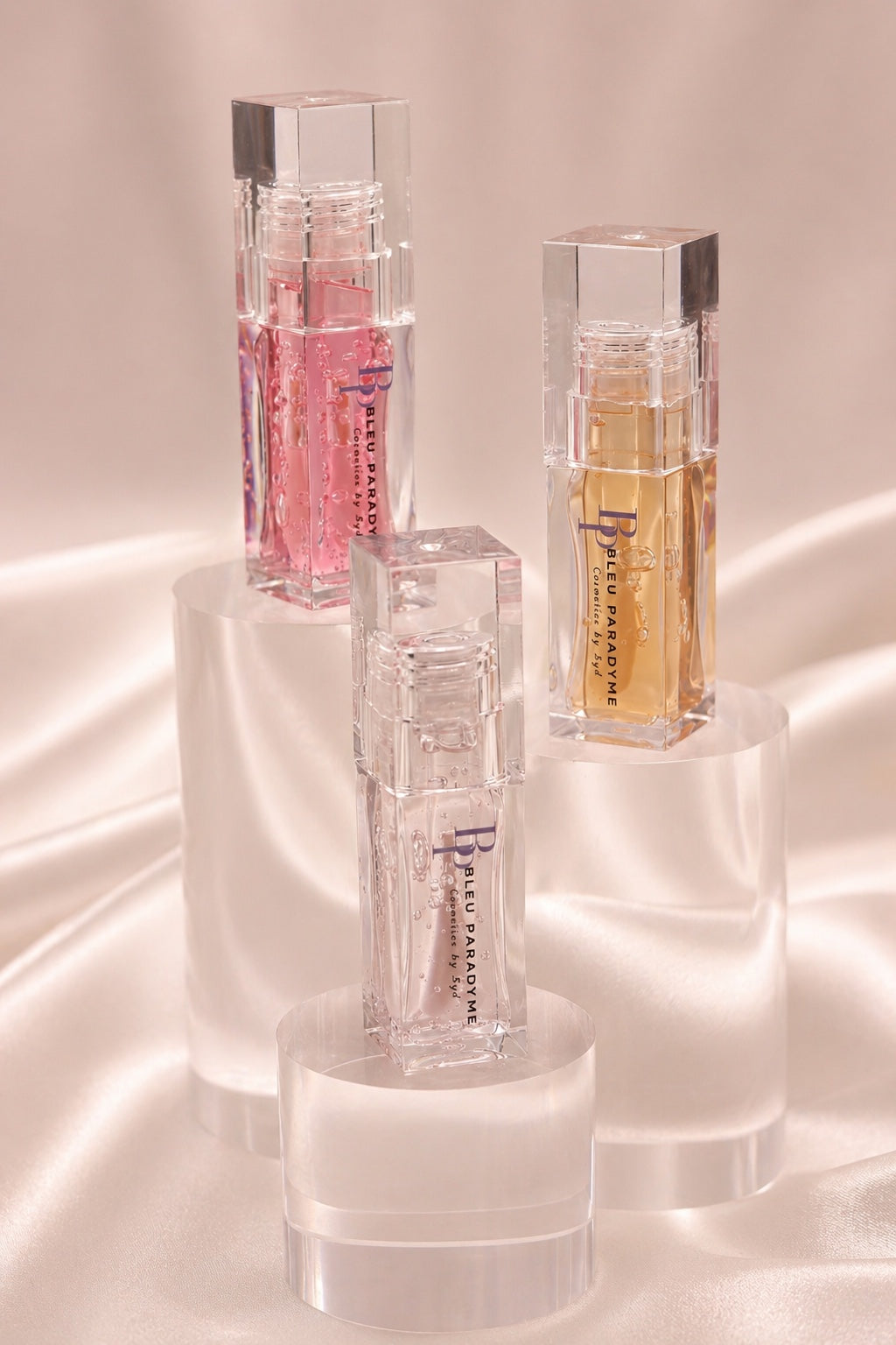 Bleu Paradyme lip oil tubes
